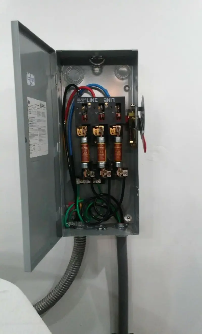 Three-phase disconnect switch installed for Electrical Wiring & Rewiring in Mount Olive
